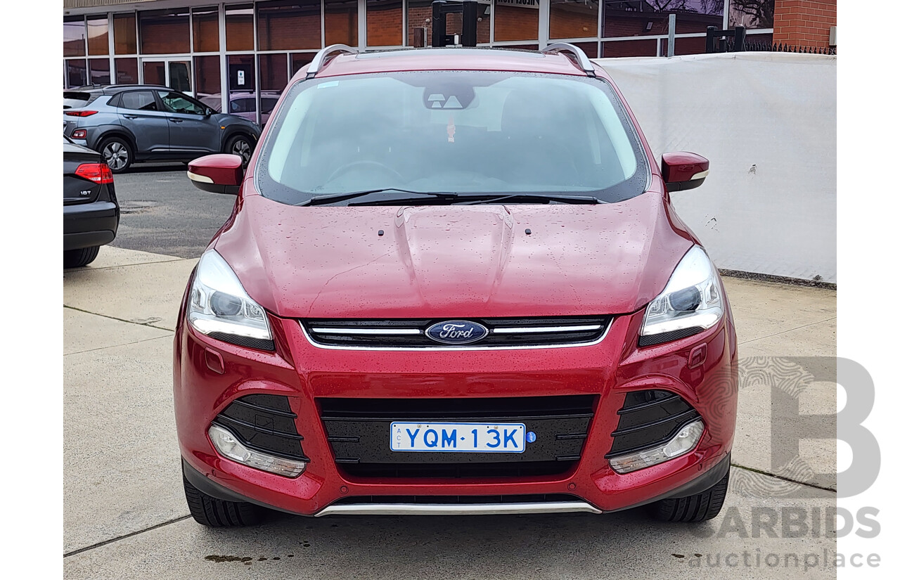 08/2015 Ford Kuga TITANIUM (AWD) AWD TF MK 2 4D Wagon Red 2.0L