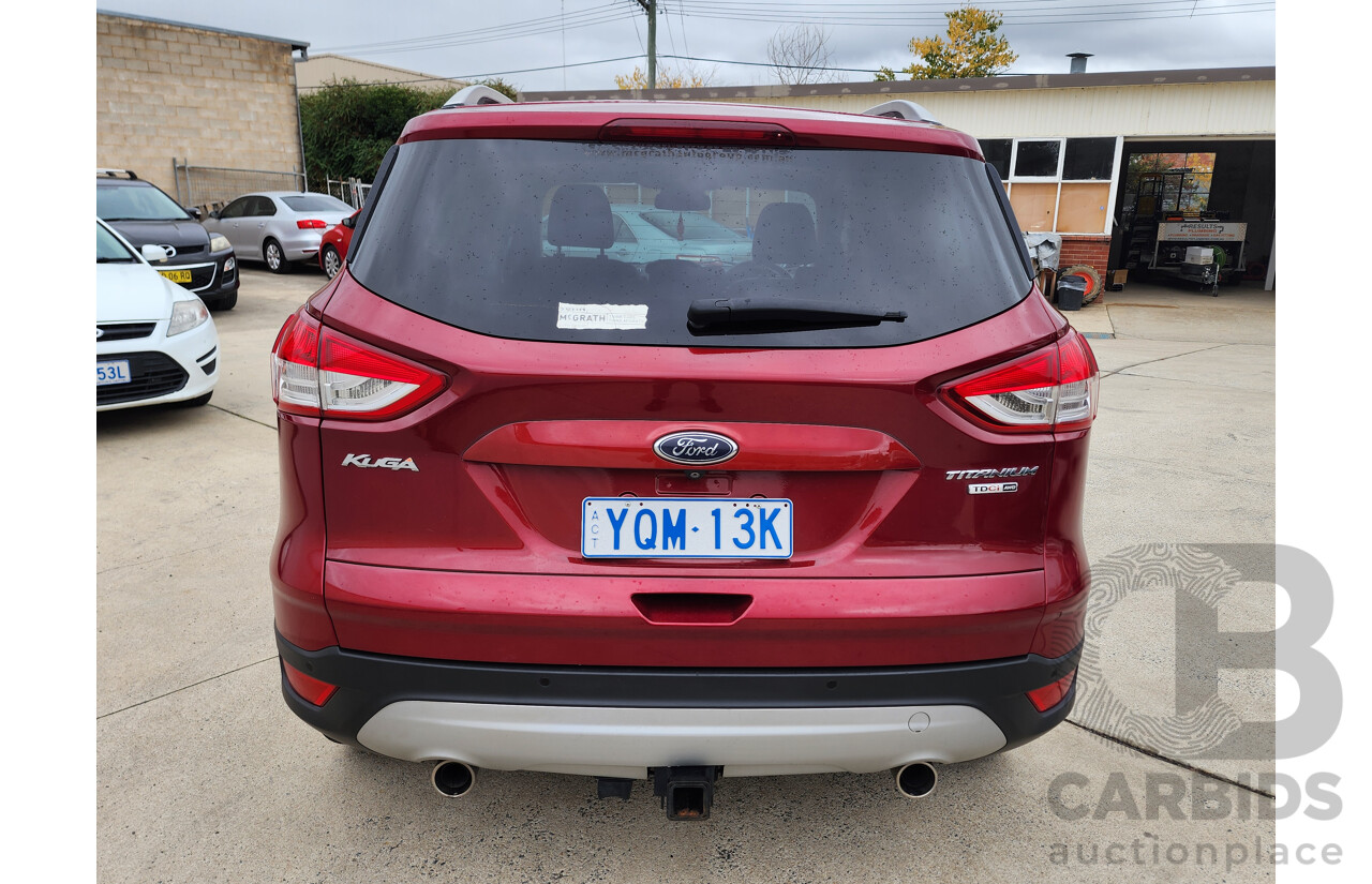 08/2015 Ford Kuga TITANIUM (AWD) AWD TF MK 2 4D Wagon Red 2.0L