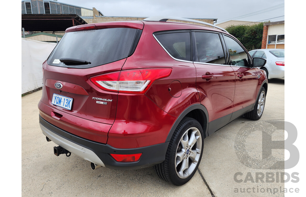 08/2015 Ford Kuga TITANIUM (AWD) AWD TF MK 2 4D Wagon Red 2.0L