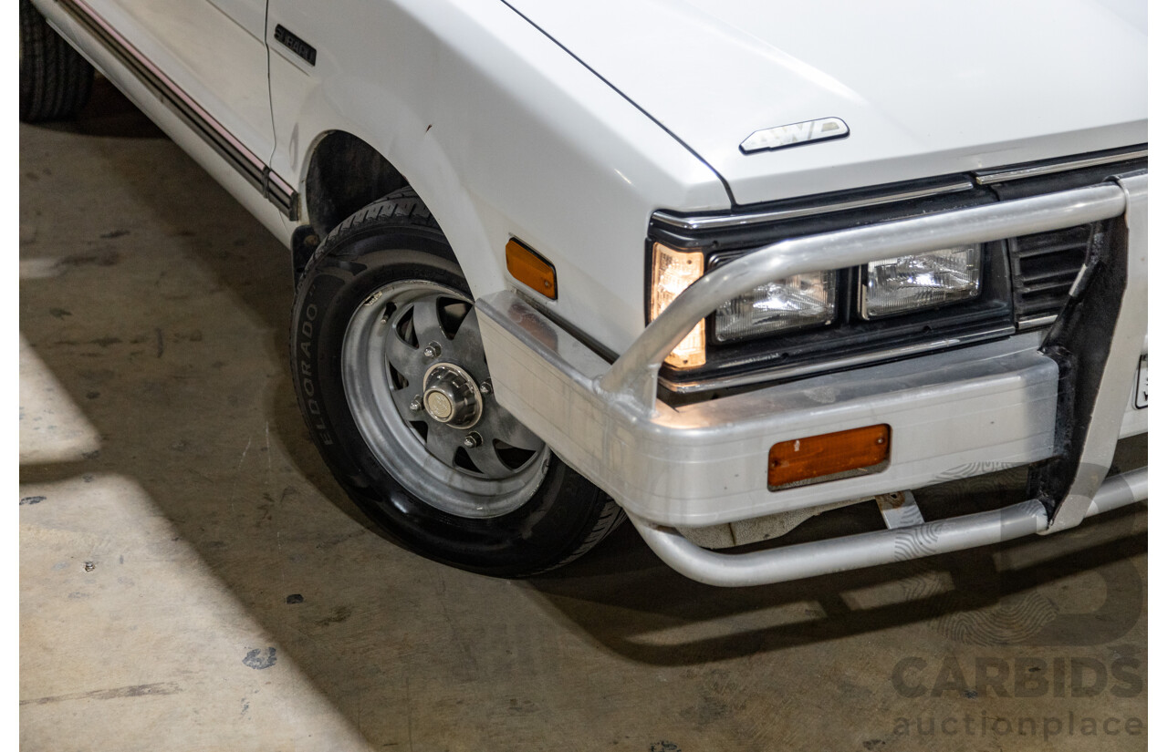 5/1991 Subaru Brumby Special GL Targa Roof (4x4) P/Up White 1.8L