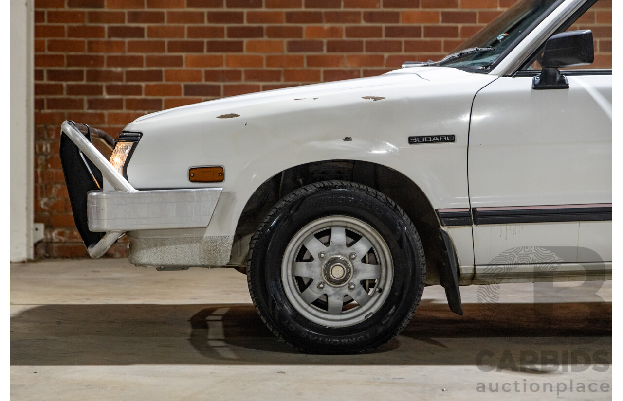 5/1991 Subaru Brumby Special GL Targa Roof (4x4) P/Up White 1.8L