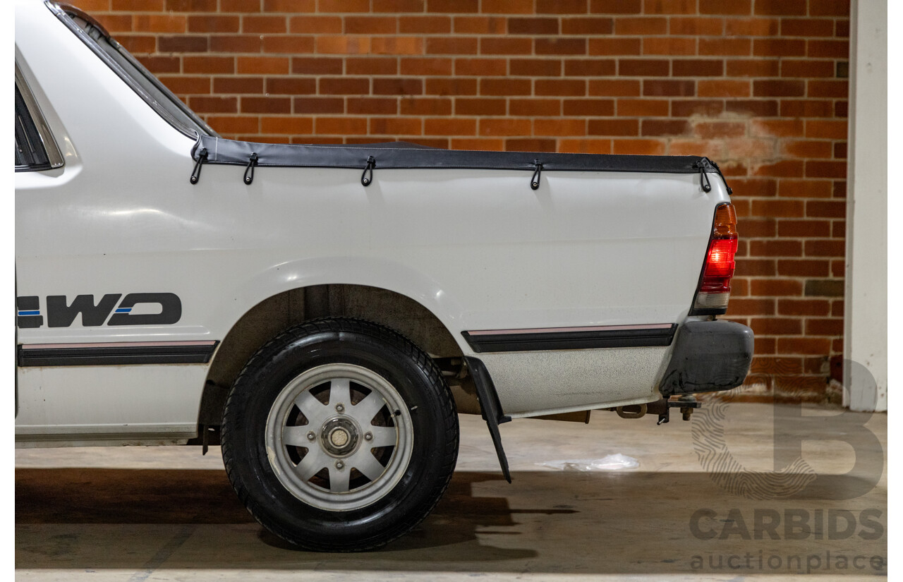 5/1991 Subaru Brumby Special GL Targa Roof (4x4) P/Up White 1.8L
