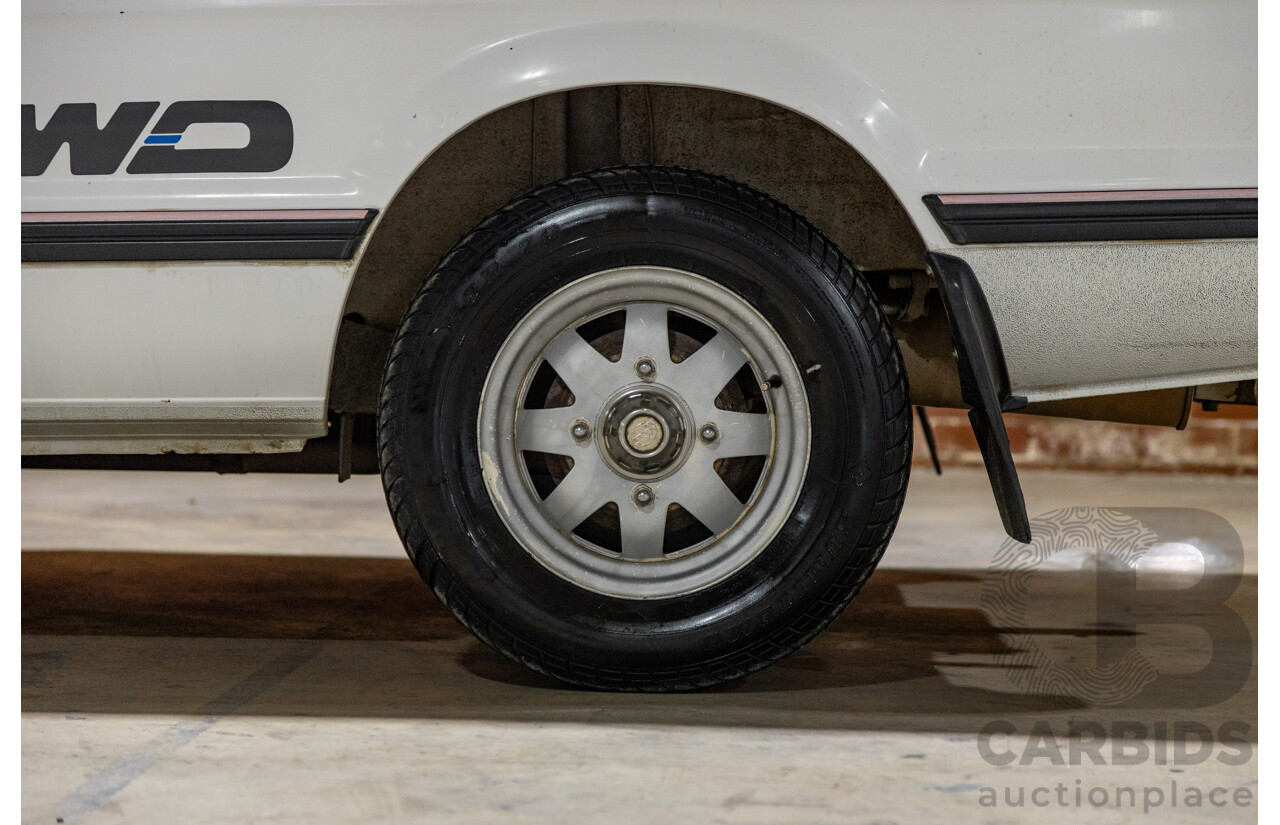 5/1991 Subaru Brumby Special GL Targa Roof (4x4) P/Up White 1.8L