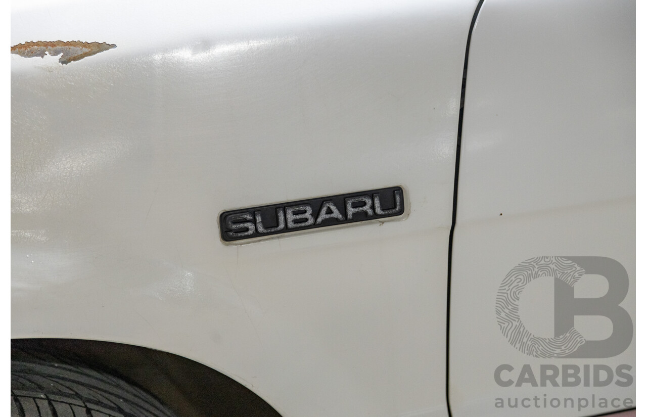 5/1991 Subaru Brumby Special GL Targa Roof (4x4) P/Up White 1.8L