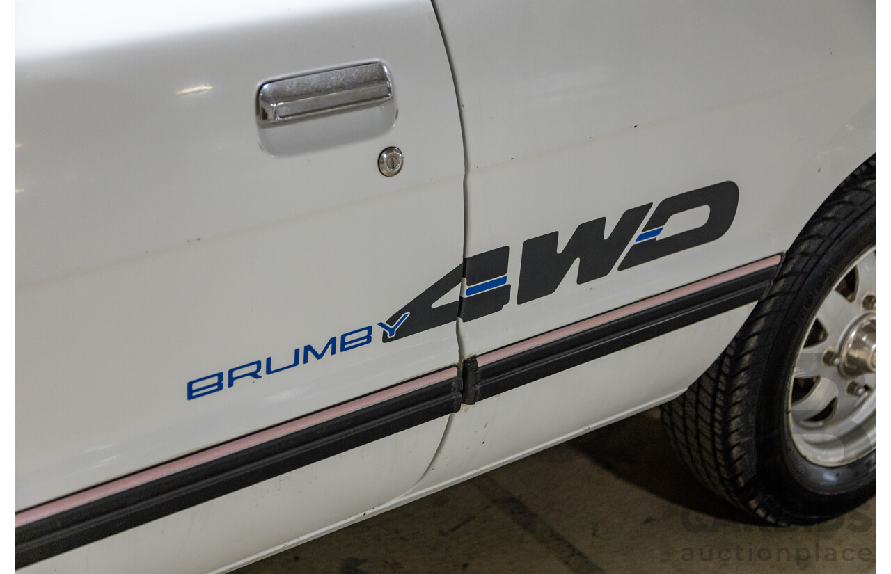 5/1991 Subaru Brumby Special GL Targa Roof (4x4) P/Up White 1.8L