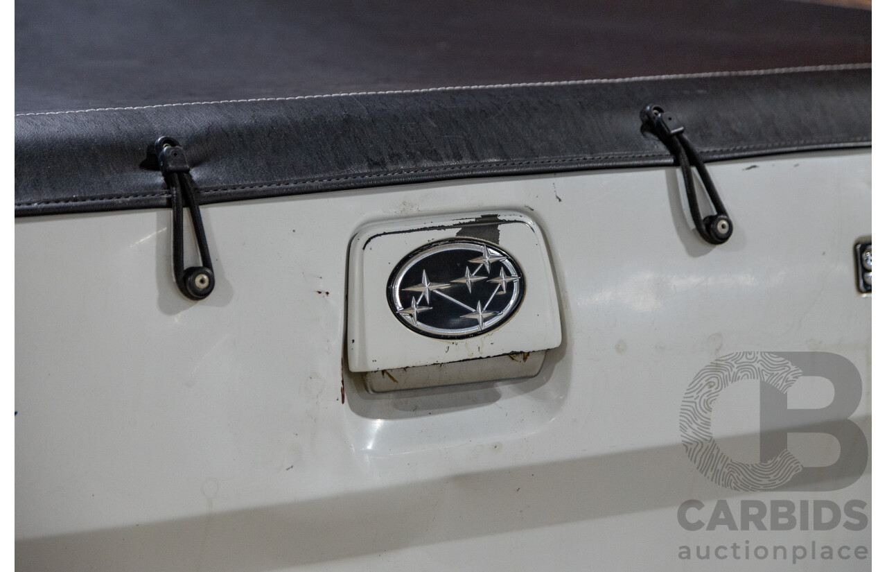 5/1991 Subaru Brumby Special GL Targa Roof (4x4) P/Up White 1.8L