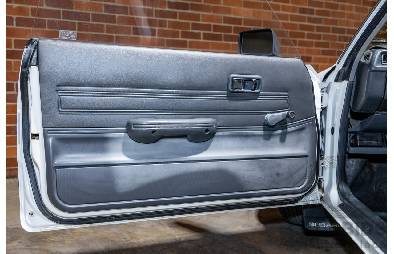 5/1991 Subaru Brumby Special GL Targa Roof (4x4) P/Up White 1.8L