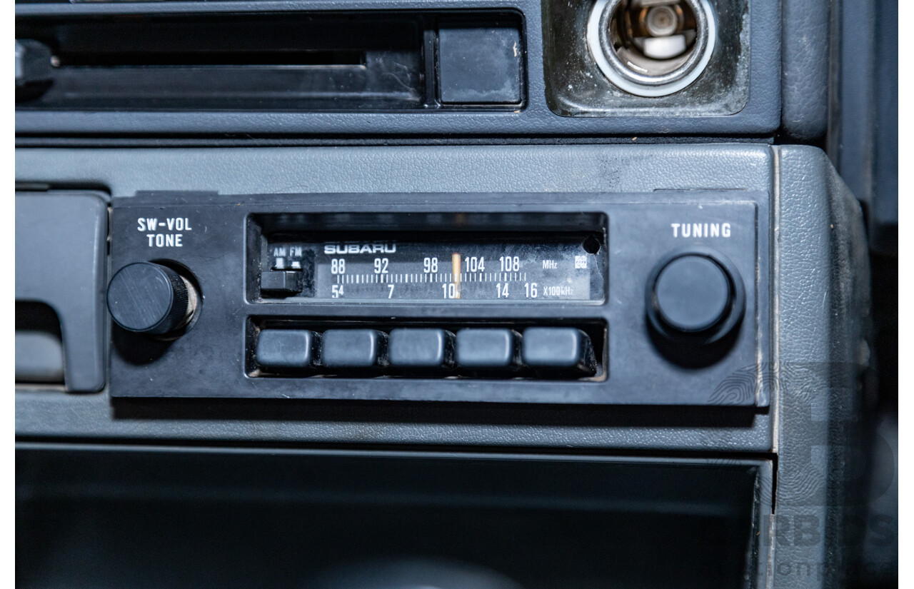 5/1991 Subaru Brumby Special GL Targa Roof (4x4) P/Up White 1.8L