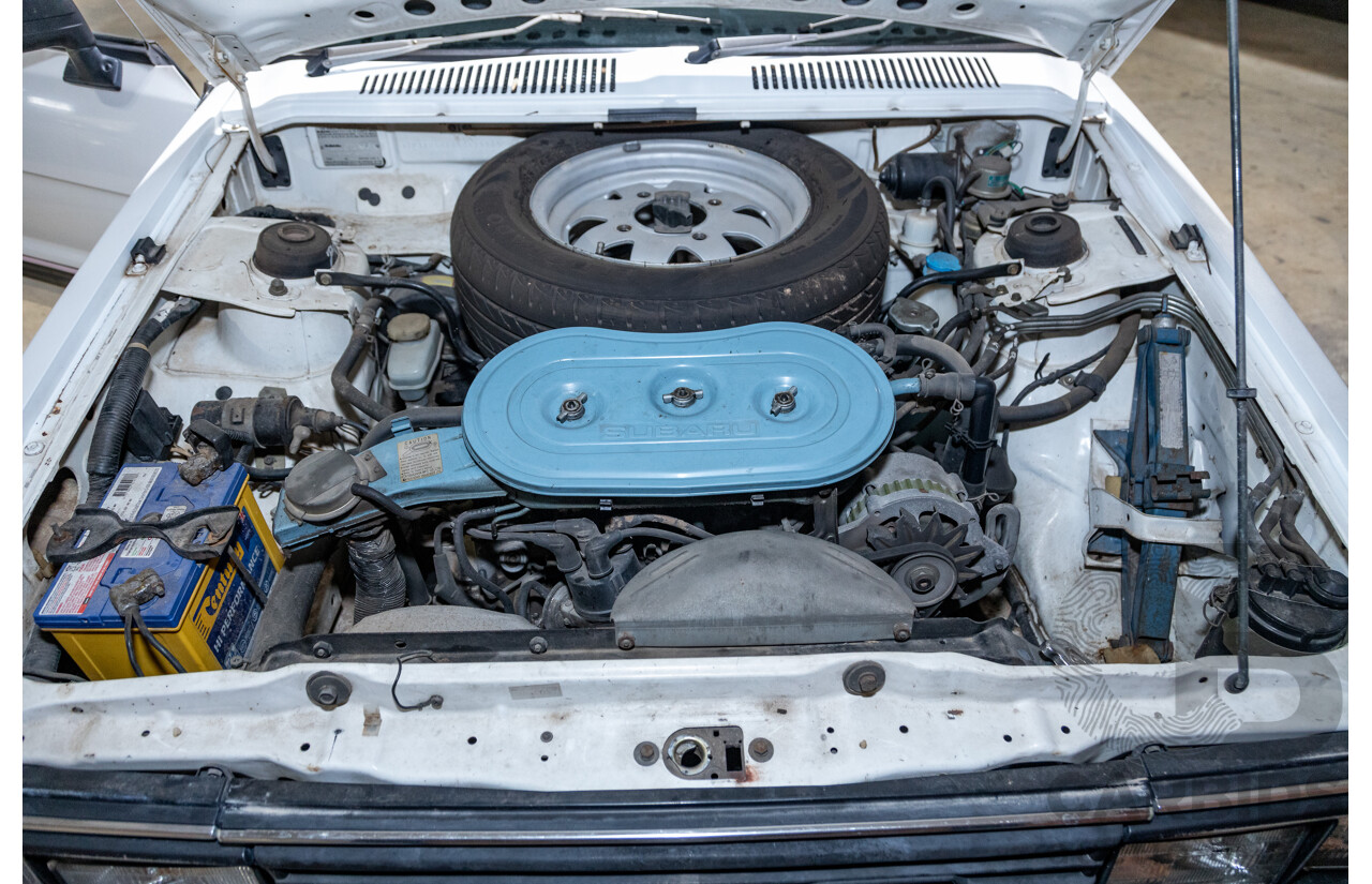 5/1991 Subaru Brumby Special GL Targa Roof (4x4) P/Up White 1.8L