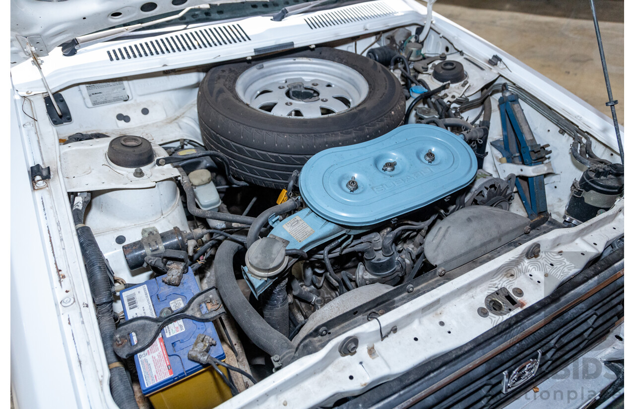 5/1991 Subaru Brumby Special GL Targa Roof (4x4) P/Up White 1.8L