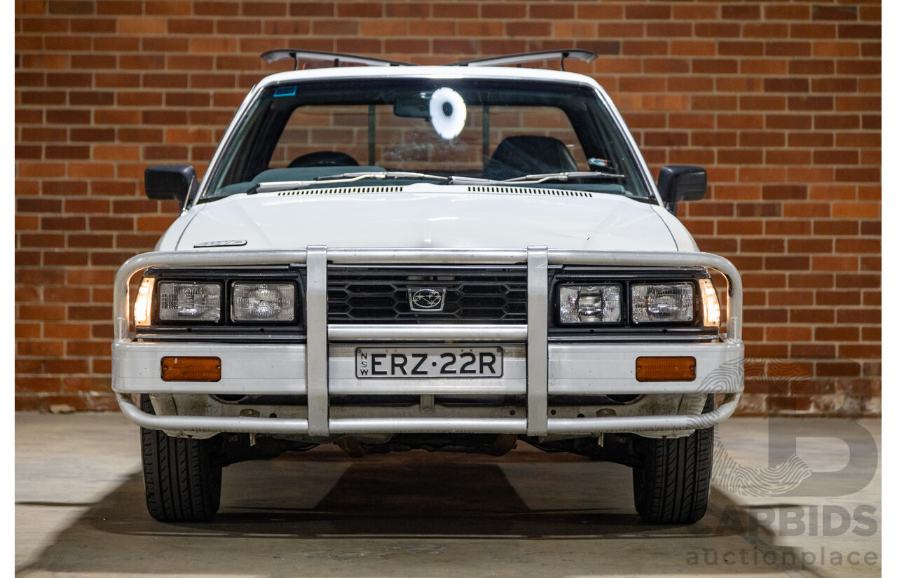 5/1991 Subaru Brumby Special GL Targa Roof (4x4) P/Up White 1.8L