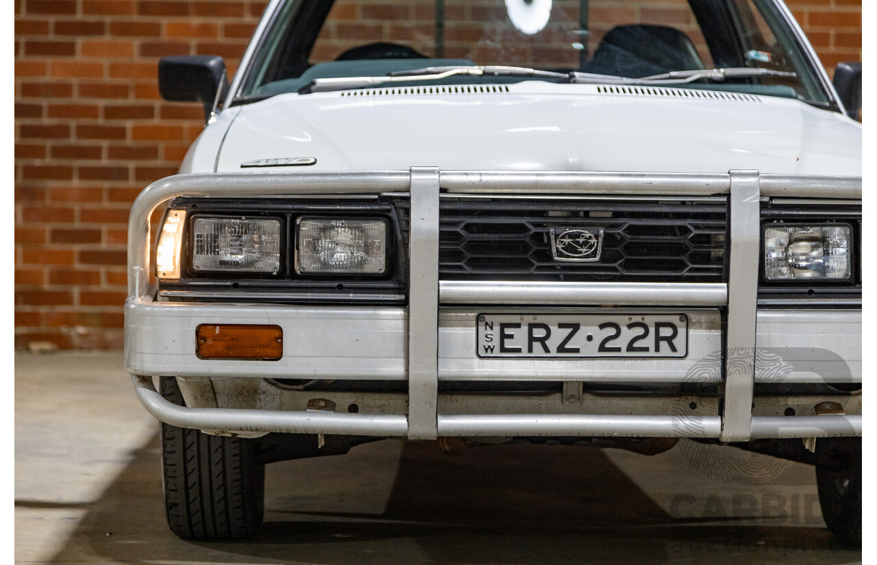 5/1991 Subaru Brumby Special GL Targa Roof (4x4) P/Up White 1.8L