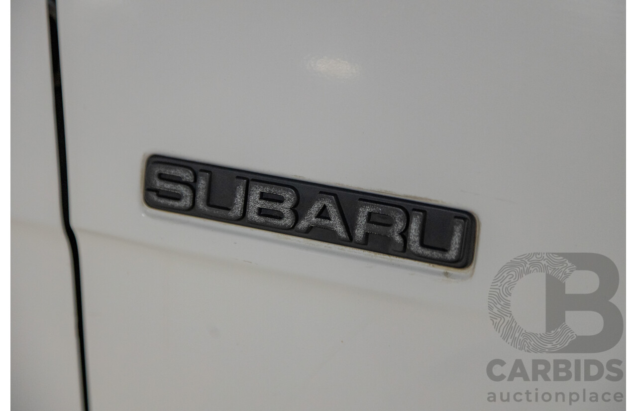 5/1991 Subaru Brumby Special GL Targa Roof (4x4) P/Up White 1.8L