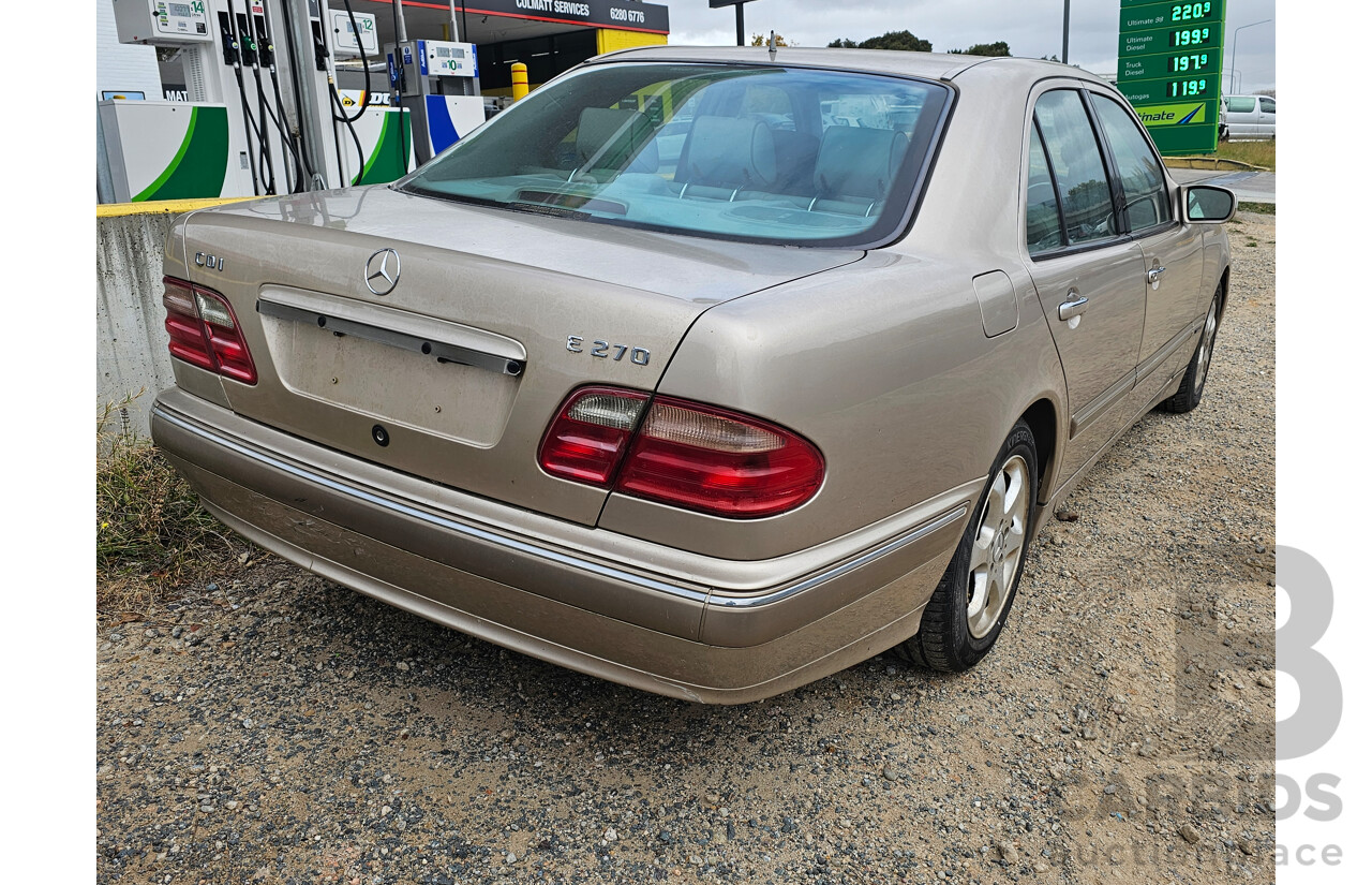 4/2002 Mercedes-Benz E270 CDI Elegance W210 4d Sedan Beige 2.7L