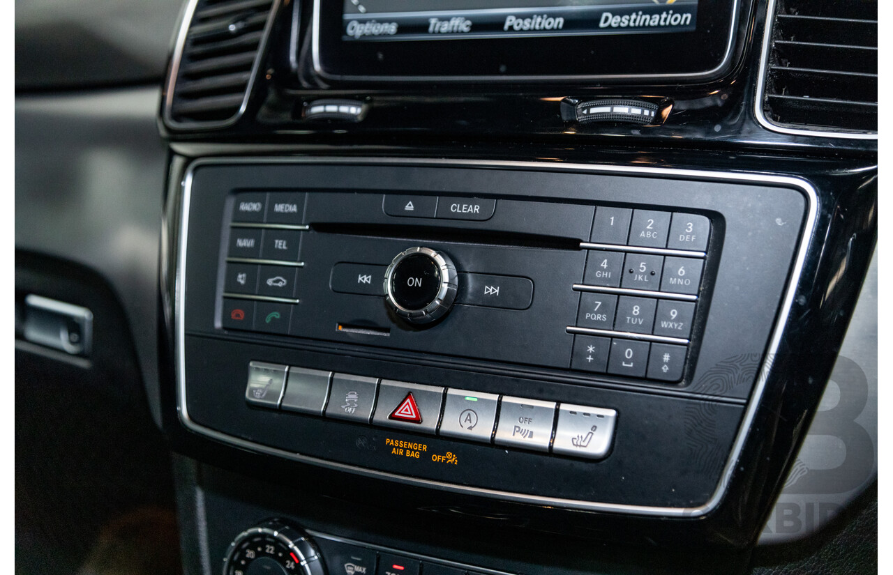 9/2015 Mercedes Benz GLE 250d (AWD) 166 AMG Package 4d Wagon Iridium Silver Metallic Turbo Diesel 2.1L