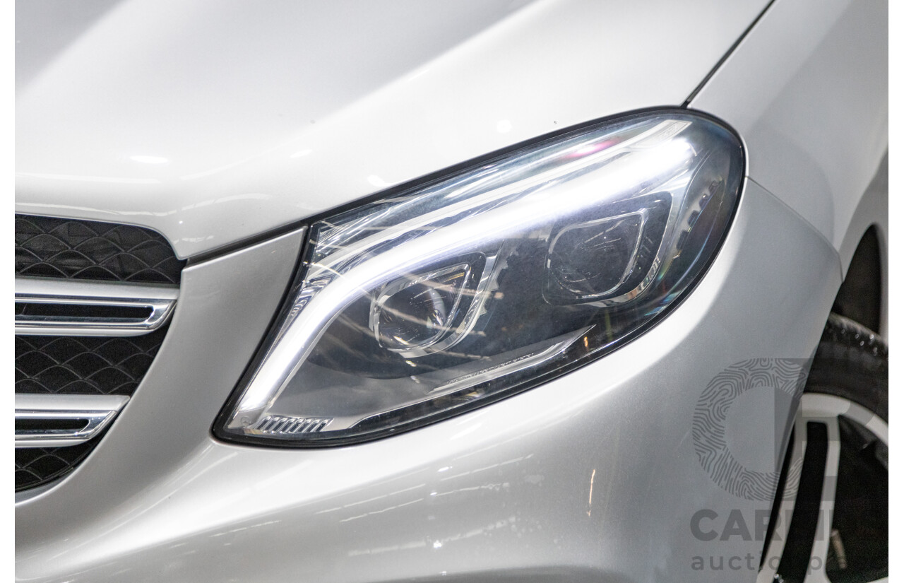 9/2015 Mercedes Benz GLE 250d (AWD) 166 AMG Package 4d Wagon Iridium Silver Metallic Turbo Diesel 2.1L