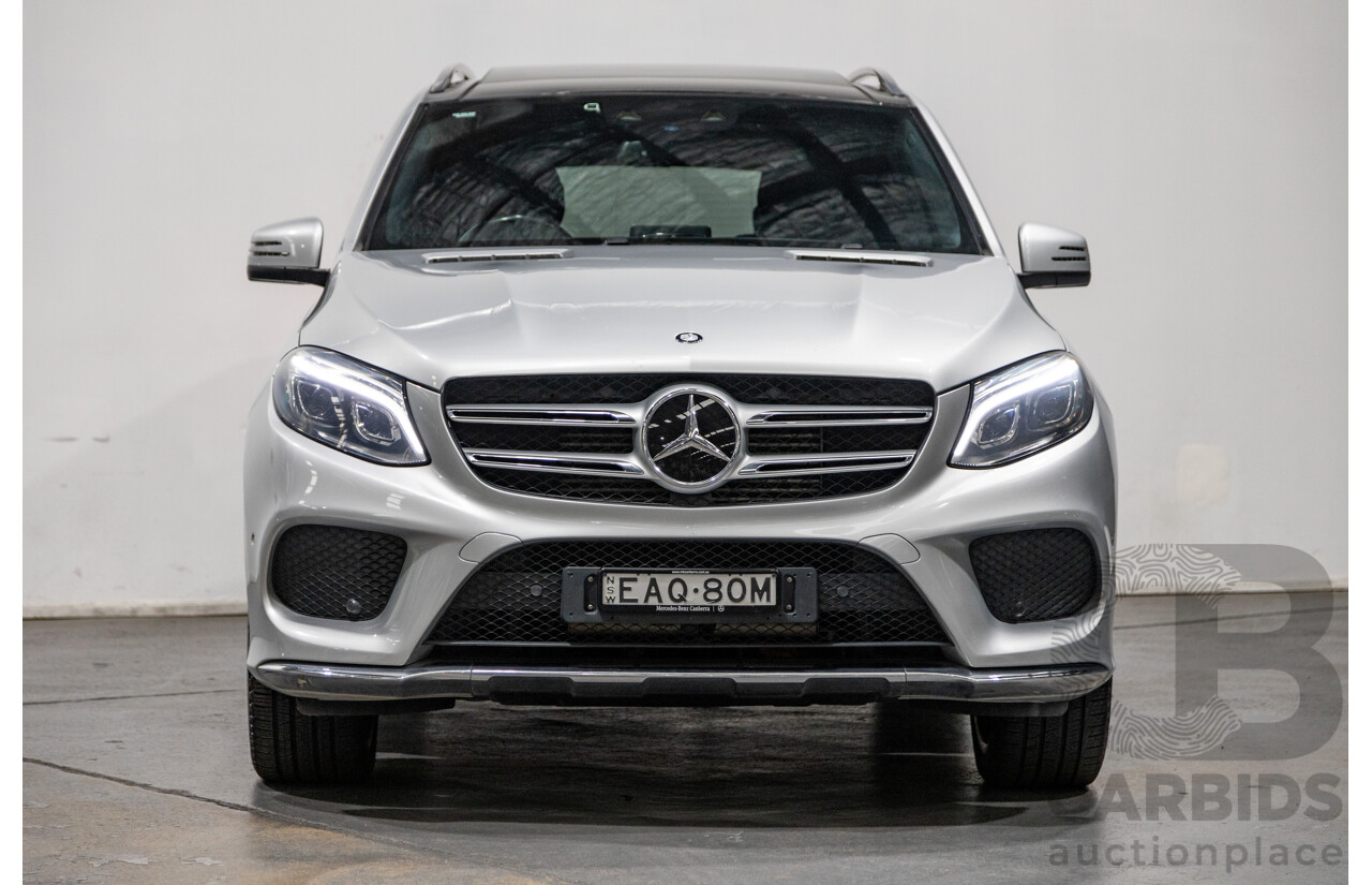 9/2015 Mercedes Benz GLE 250d (AWD) 166 AMG Package 4d Wagon Iridium Silver Metallic Turbo Diesel 2.1L
