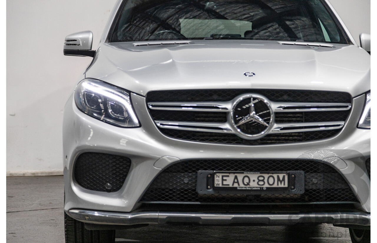 9/2015 Mercedes Benz GLE 250d (AWD) 166 AMG Package 4d Wagon Iridium Silver Metallic Turbo Diesel 2.1L