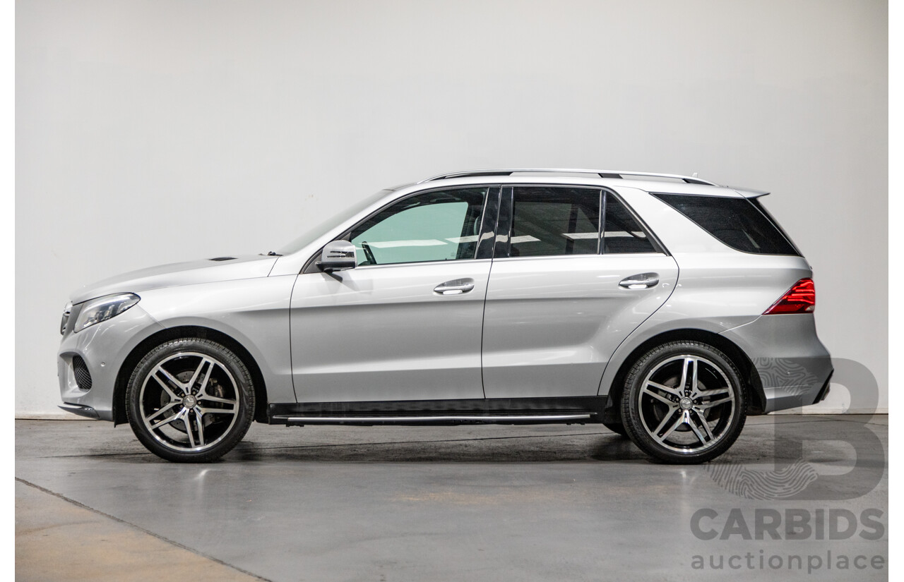 9/2015 Mercedes Benz GLE 250d (AWD) 166 AMG Package 4d Wagon Iridium Silver Metallic Turbo Diesel 2.1L