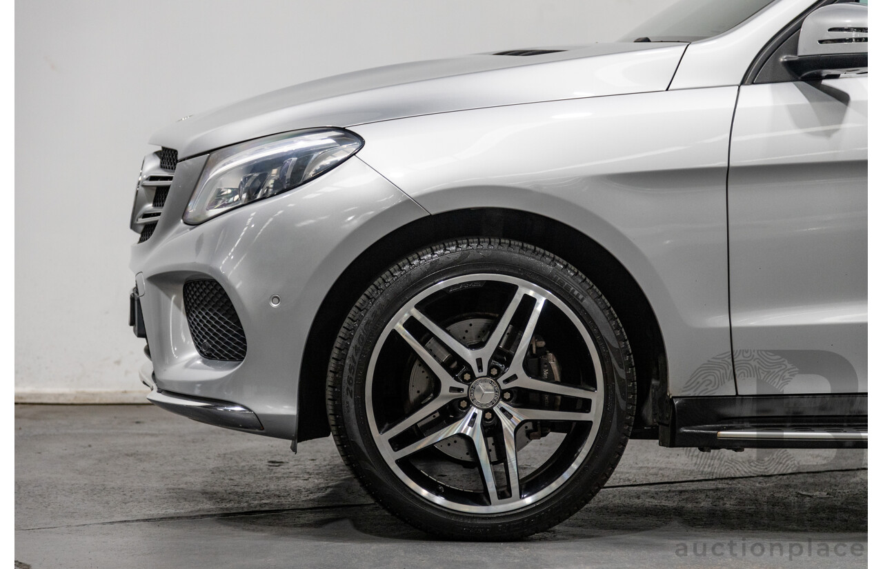 9/2015 Mercedes Benz GLE 250d (AWD) 166 AMG Package 4d Wagon Iridium Silver Metallic Turbo Diesel 2.1L