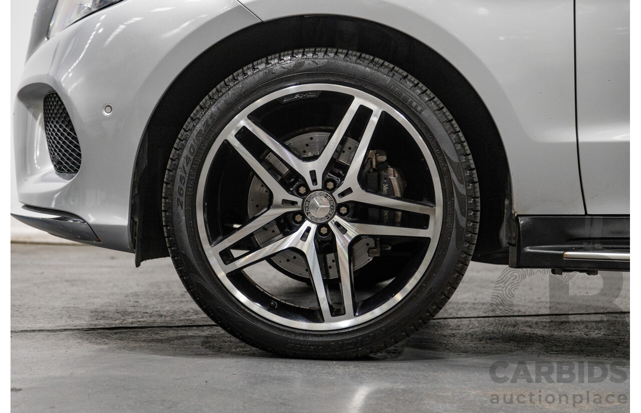 9/2015 Mercedes Benz GLE 250d (AWD) 166 AMG Package 4d Wagon Iridium Silver Metallic Turbo Diesel 2.1L