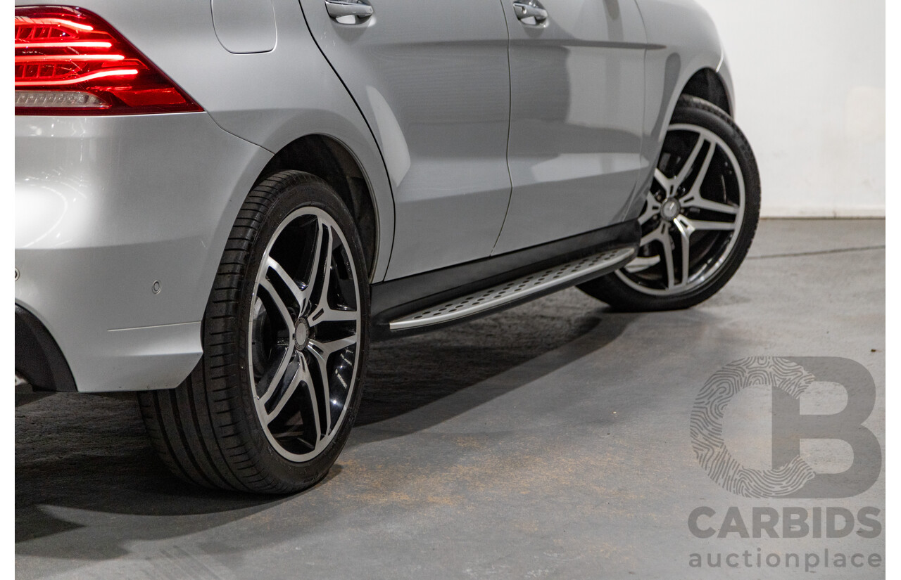9/2015 Mercedes Benz GLE 250d (AWD) 166 AMG Package 4d Wagon Iridium Silver Metallic Turbo Diesel 2.1L