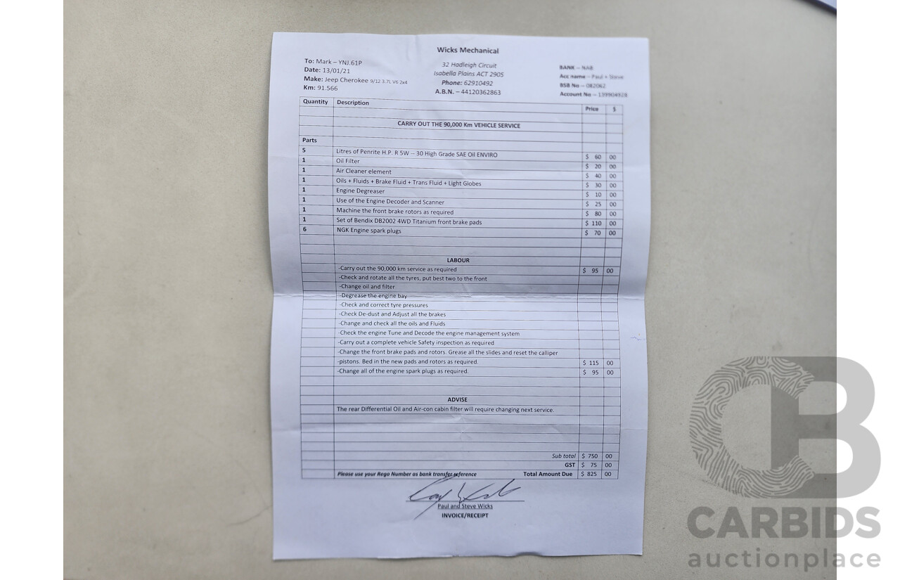 09/2012 Jeep Cherokee SPORT (4x2) RWD KK MY12 4D Wagon Blue 3.7L