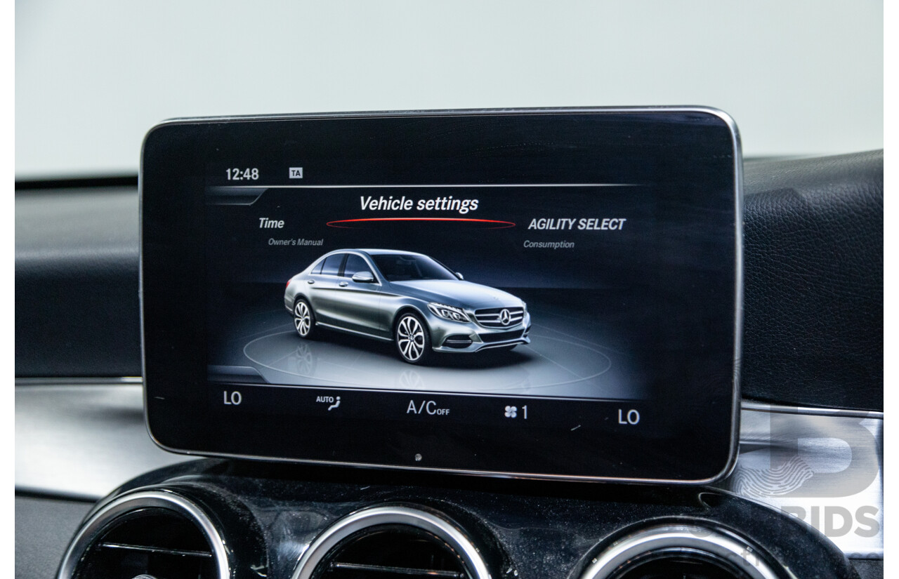 8/2014 Mercedes Benz C200 W205 4d Sedan Tenorite Grey Metallic Turbo 2.0L