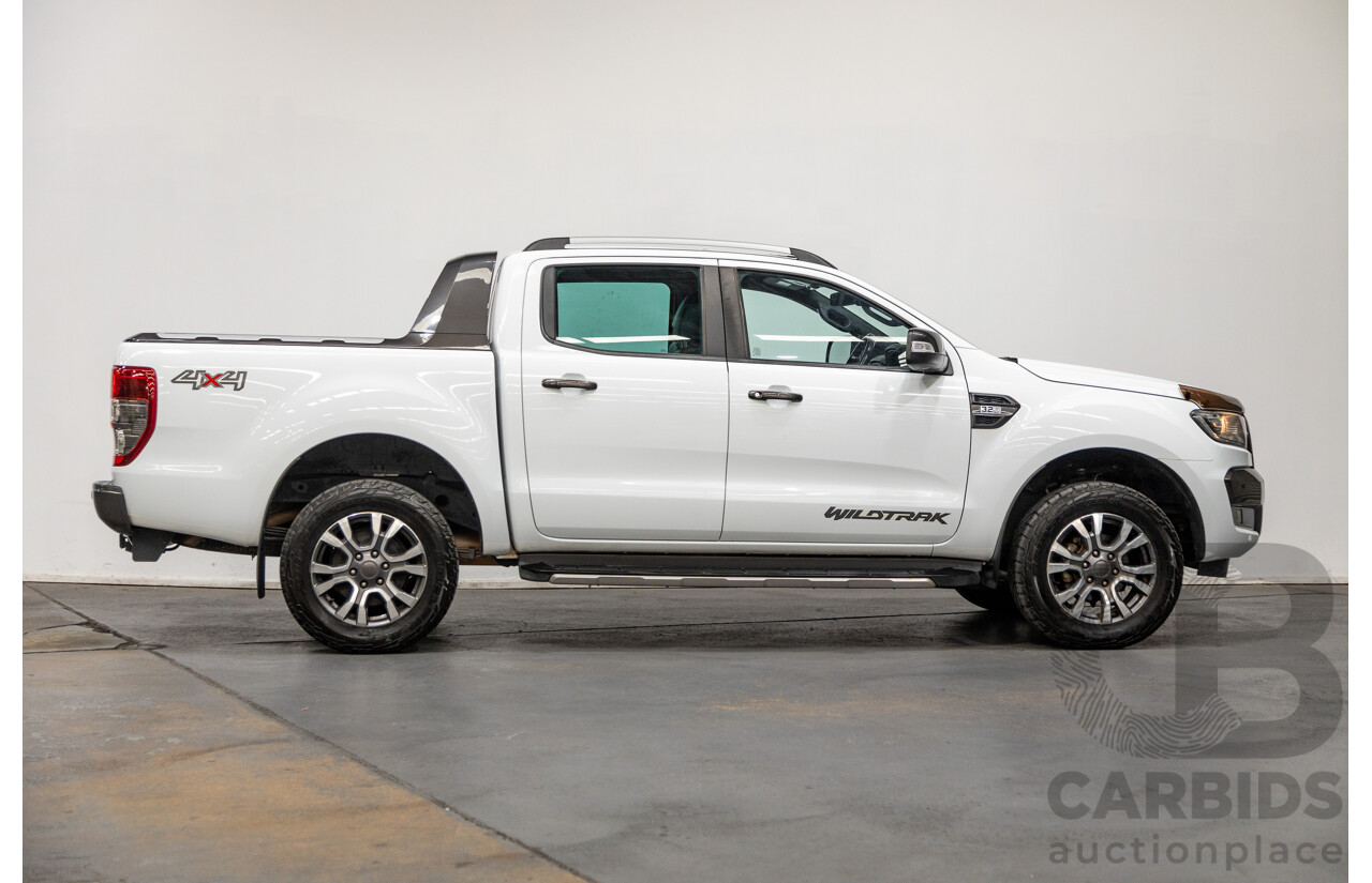 7/2017 Ford Ranger Wildtrak 3.2 (4x4) PX MKII MY17 4d Dual Cab P/Up White Turbo Diesel 3.2L