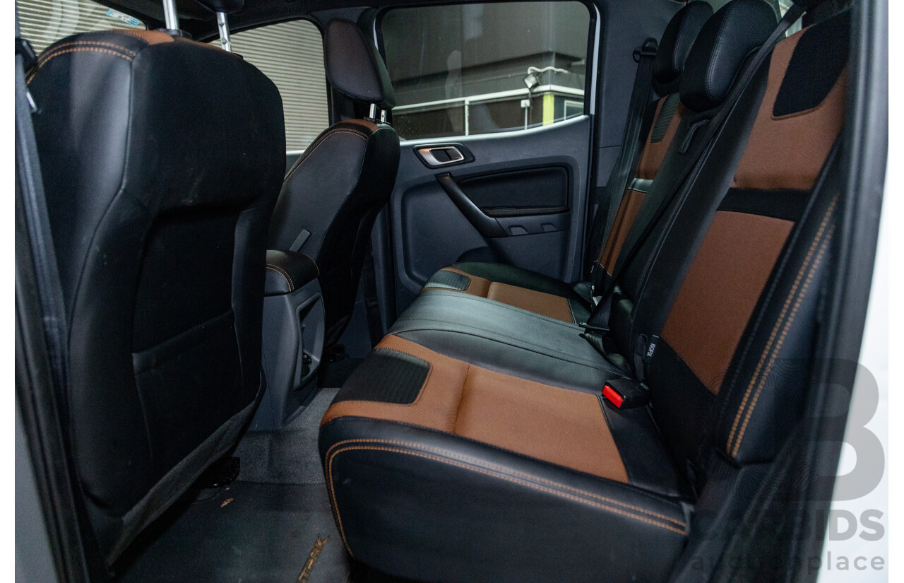 7/2017 Ford Ranger Wildtrak 3.2 (4x4) PX MKII MY17 4d Dual Cab P/Up White Turbo Diesel 3.2L