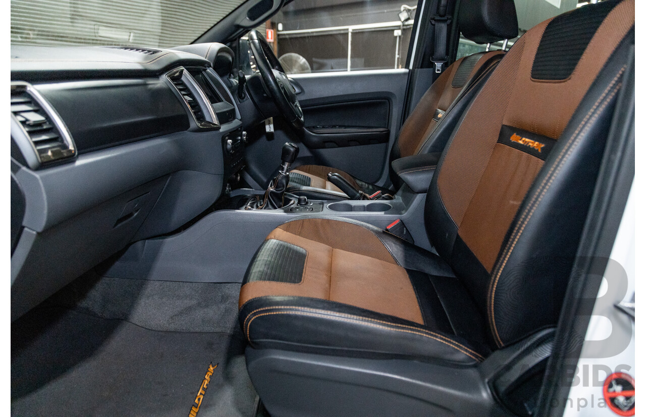 7/2017 Ford Ranger Wildtrak 3.2 (4x4) PX MKII MY17 4d Dual Cab P/Up White Turbo Diesel 3.2L