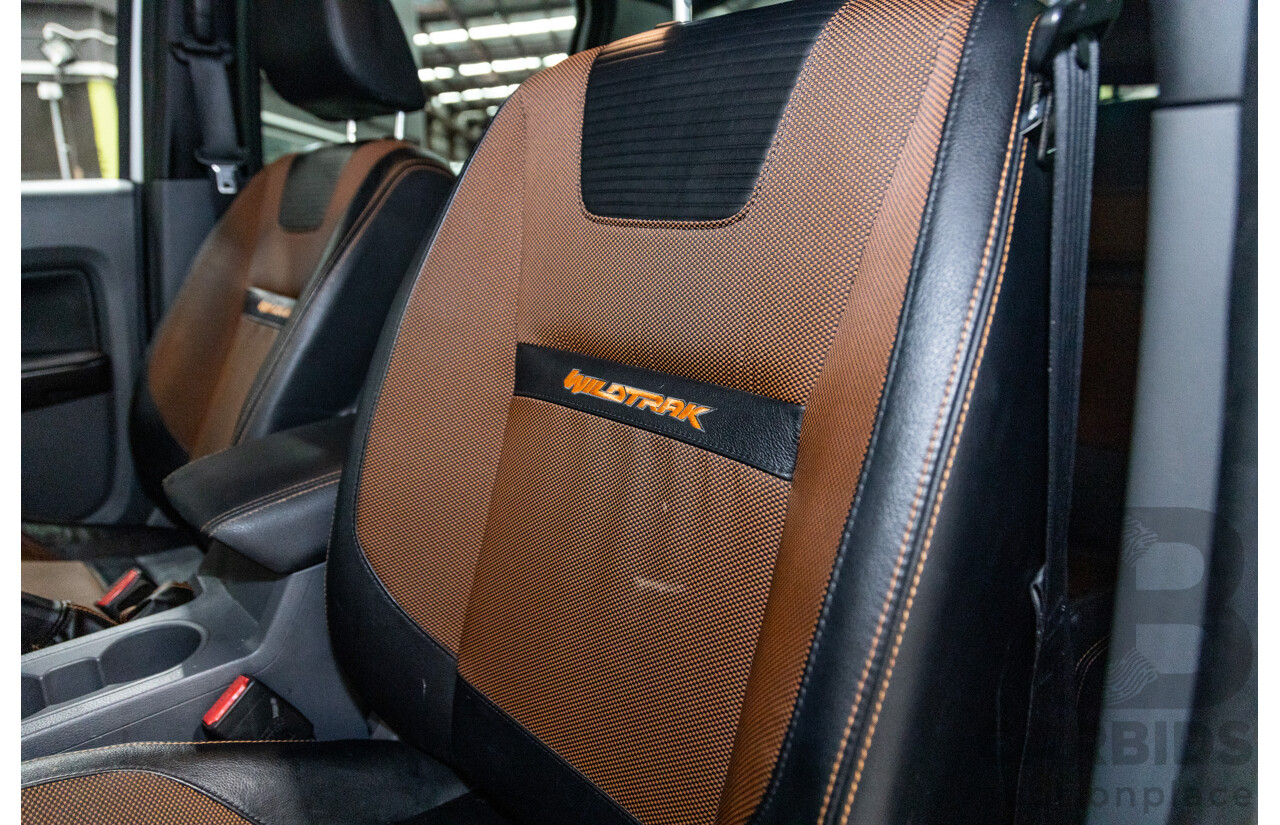 7/2017 Ford Ranger Wildtrak 3.2 (4x4) PX MKII MY17 4d Dual Cab P/Up White Turbo Diesel 3.2L