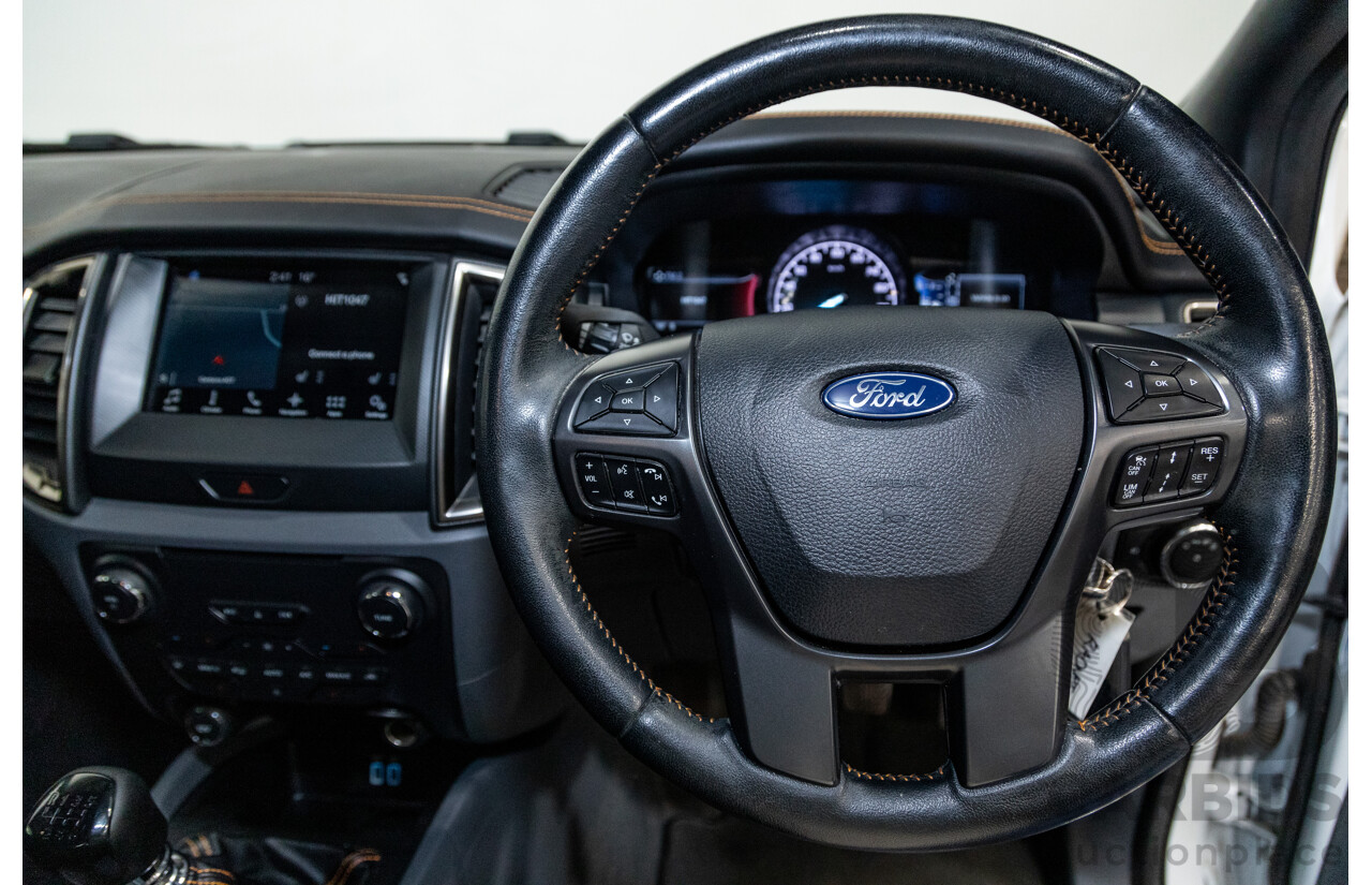 7/2017 Ford Ranger Wildtrak 3.2 (4x4) PX MKII MY17 4d Dual Cab P/Up White Turbo Diesel 3.2L