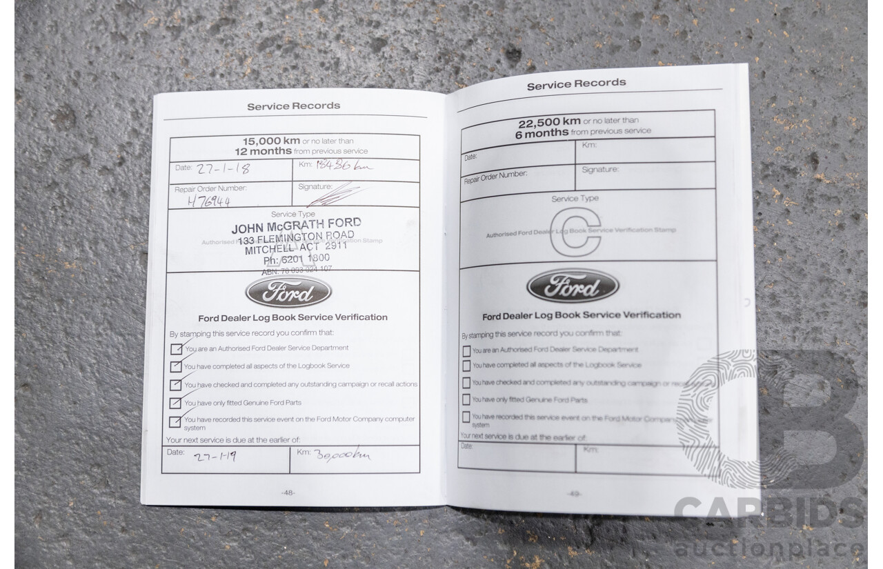 7/2017 Ford Ranger Wildtrak 3.2 (4x4) PX MKII MY17 4d Dual Cab P/Up White Turbo Diesel 3.2L