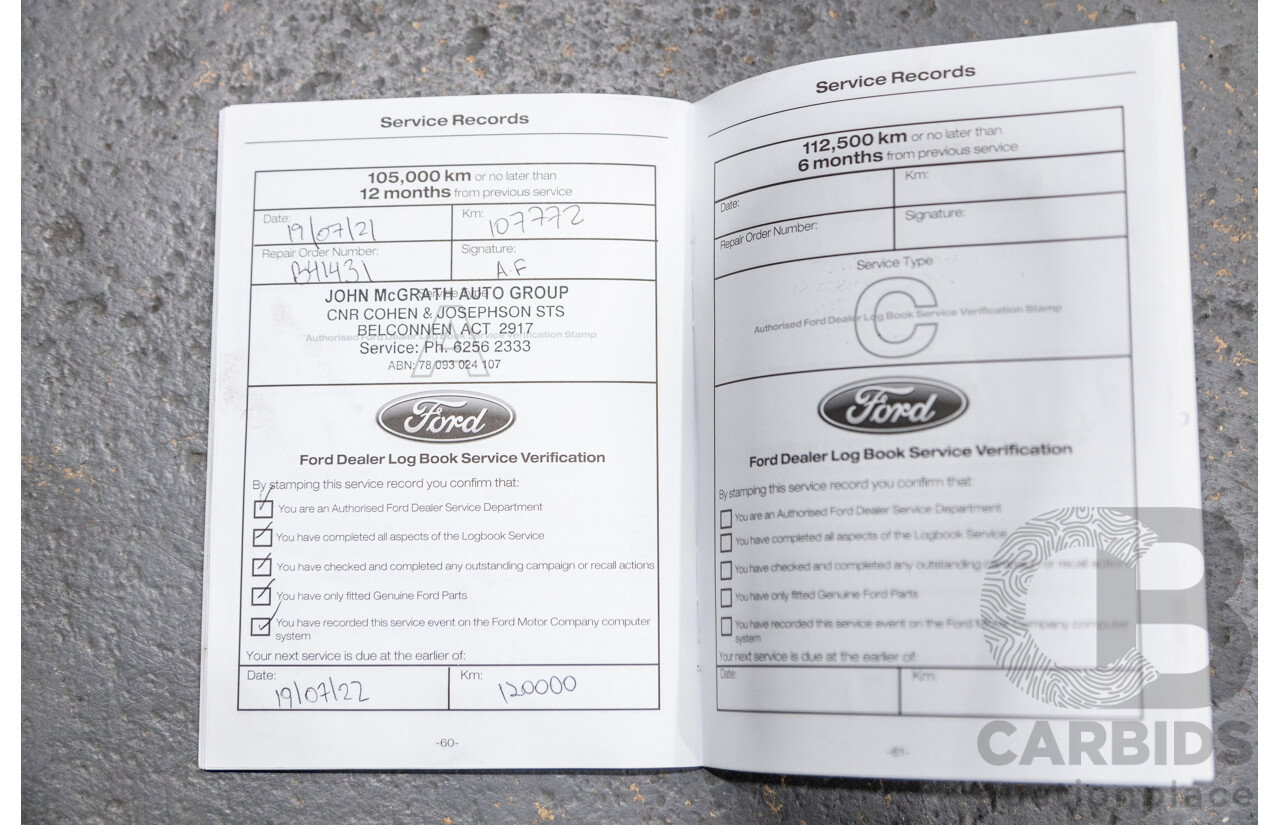 7/2017 Ford Ranger Wildtrak 3.2 (4x4) PX MKII MY17 4d Dual Cab P/Up White Turbo Diesel 3.2L