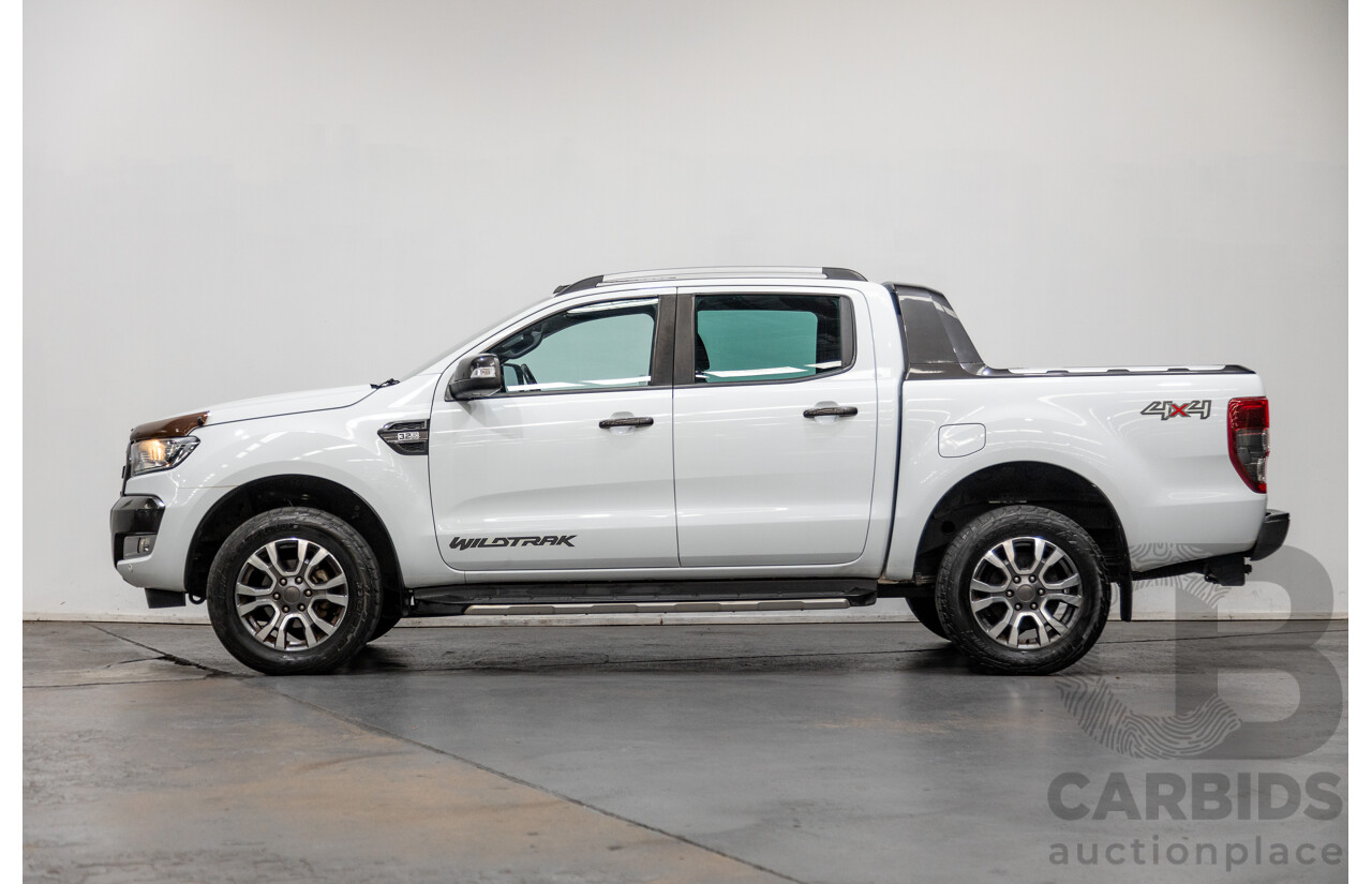 7/2017 Ford Ranger Wildtrak 3.2 (4x4) PX MKII MY17 4d Dual Cab P/Up White Turbo Diesel 3.2L