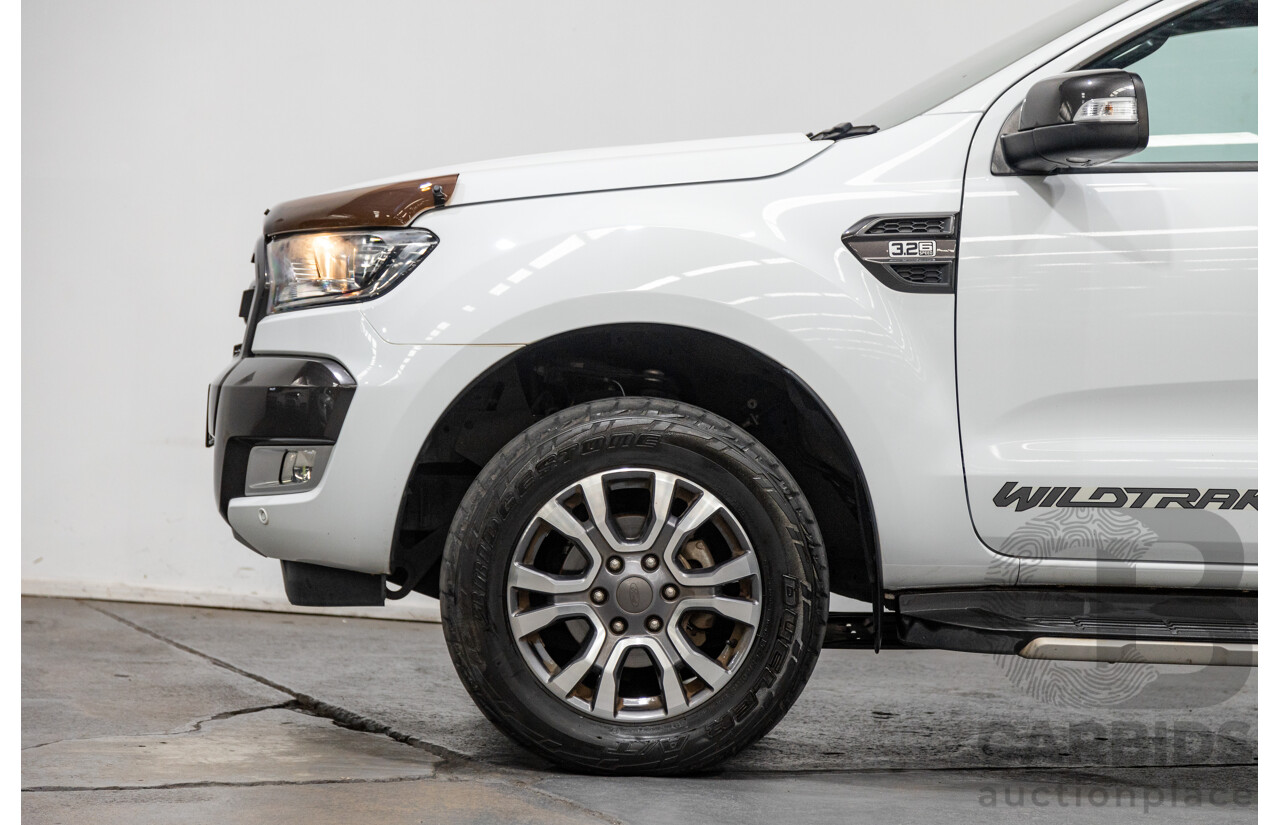 7/2017 Ford Ranger Wildtrak 3.2 (4x4) PX MKII MY17 4d Dual Cab P/Up White Turbo Diesel 3.2L