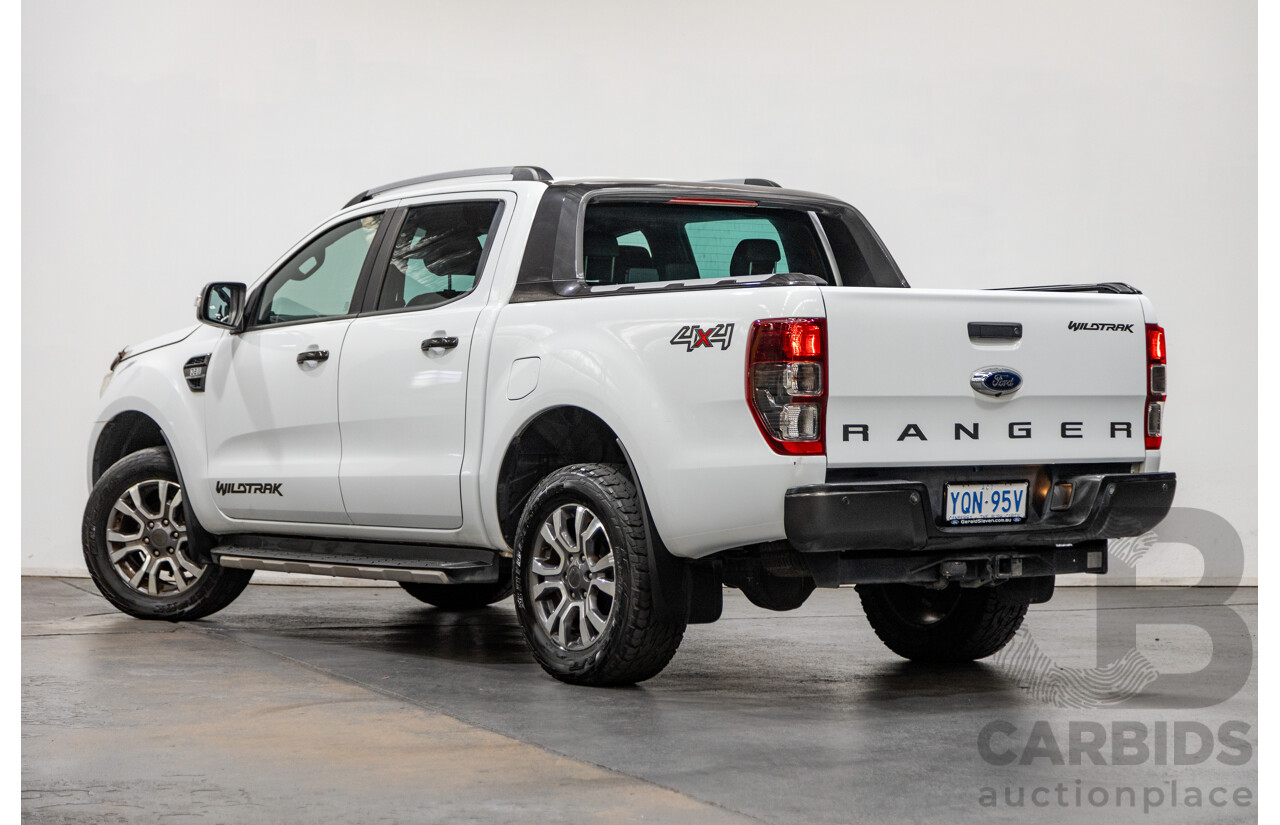 7/2017 Ford Ranger Wildtrak 3.2 (4x4) PX MKII MY17 4d Dual Cab P/Up White Turbo Diesel 3.2L