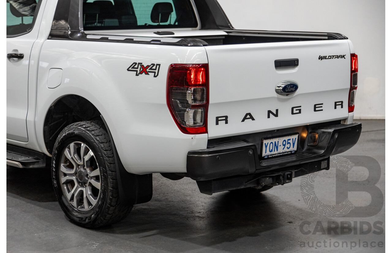 7/2017 Ford Ranger Wildtrak 3.2 (4x4) PX MKII MY17 4d Dual Cab P/Up White Turbo Diesel 3.2L