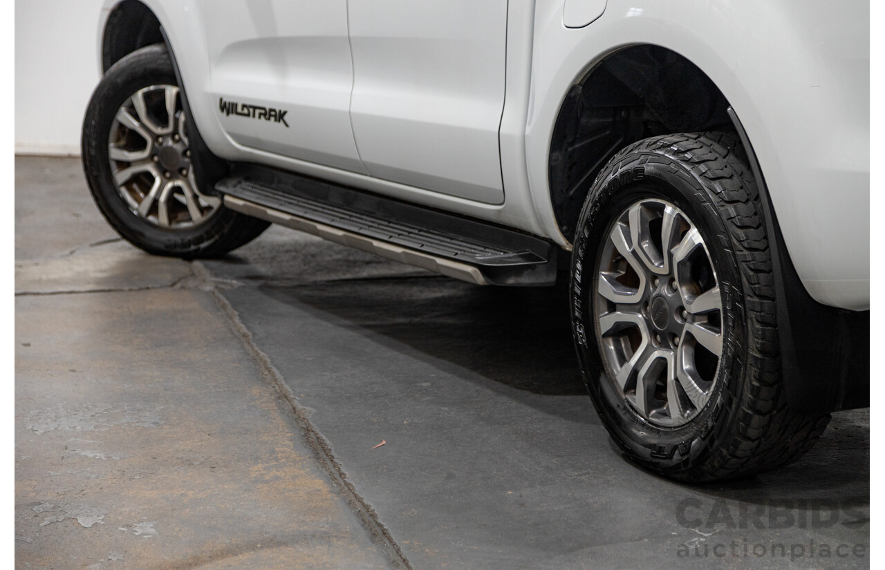 7/2017 Ford Ranger Wildtrak 3.2 (4x4) PX MKII MY17 4d Dual Cab P/Up White Turbo Diesel 3.2L