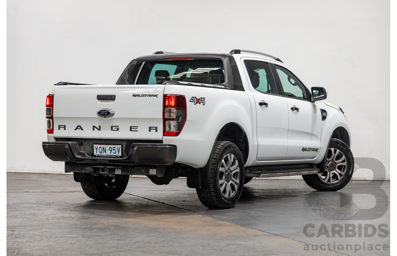 7/2017 Ford Ranger Wildtrak 3.2 (4x4) PX MKII MY17 4d Dual Cab P/Up White Turbo Diesel 3.2L