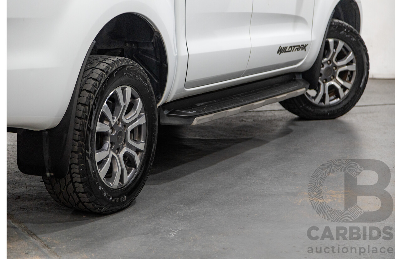 7/2017 Ford Ranger Wildtrak 3.2 (4x4) PX MKII MY17 4d Dual Cab P/Up White Turbo Diesel 3.2L
