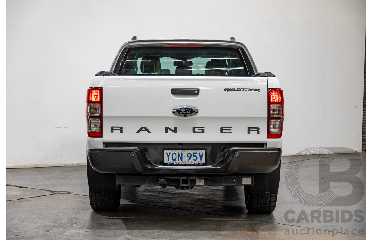 7/2017 Ford Ranger Wildtrak 3.2 (4x4) PX MKII MY17 4d Dual Cab P/Up White Turbo Diesel 3.2L