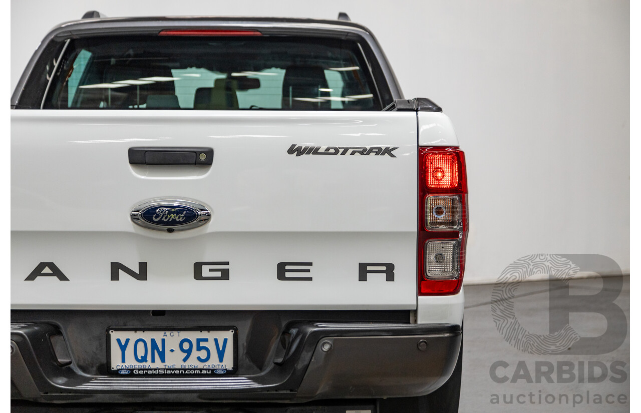 7/2017 Ford Ranger Wildtrak 3.2 (4x4) PX MKII MY17 4d Dual Cab P/Up White Turbo Diesel 3.2L