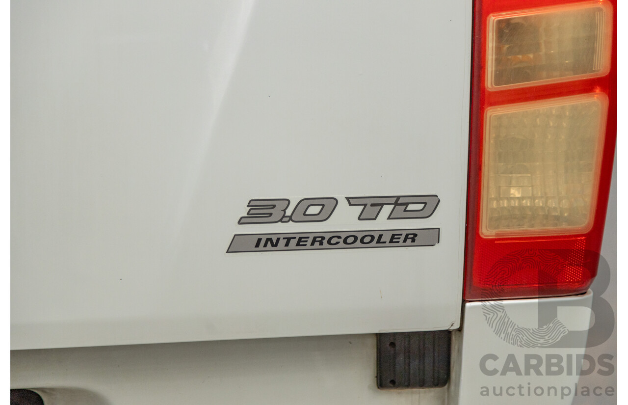 11/2012 Isuzu D-Max SX TF MY12 Crew Cab Utility White Turbo Diesel 3.0L