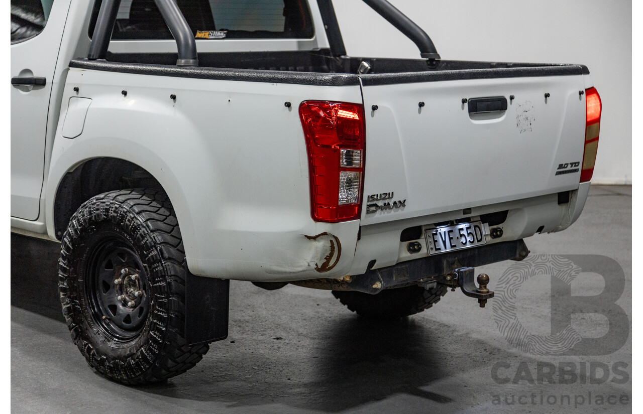 11/2012 Isuzu D-Max SX TF MY12 Crew Cab Utility White Turbo Diesel 3.0L