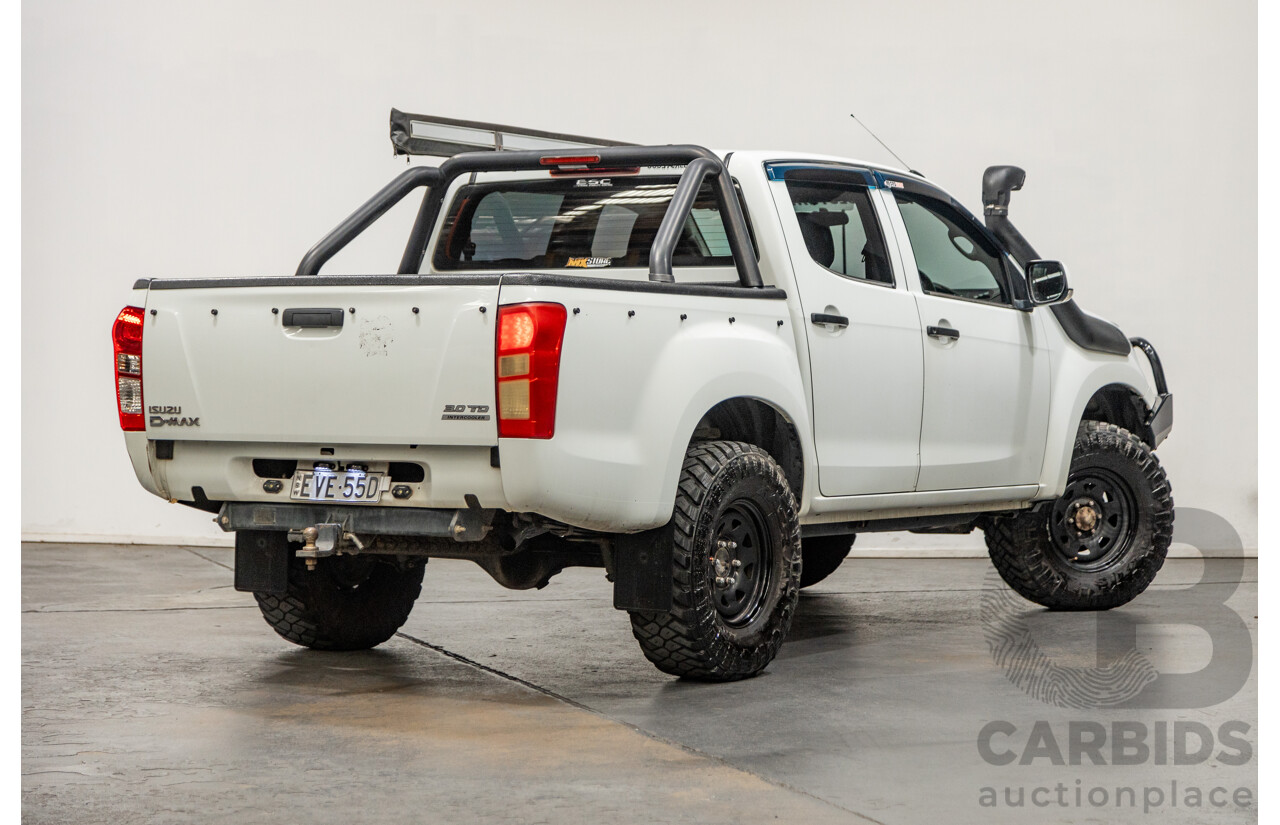 11/2012 Isuzu D-Max SX TF MY12 Crew Cab Utility White Turbo Diesel 3.0L