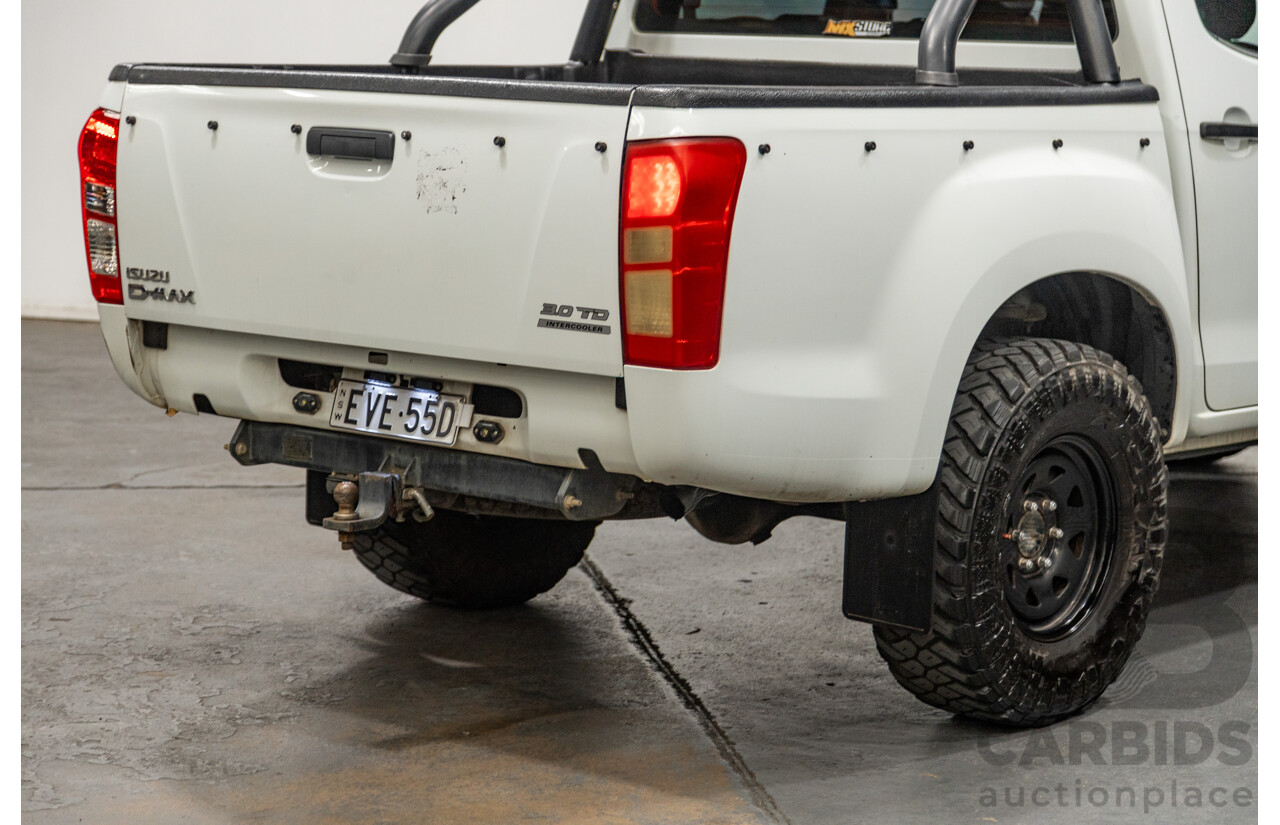 11/2012 Isuzu D-Max SX TF MY12 Crew Cab Utility White Turbo Diesel 3.0L