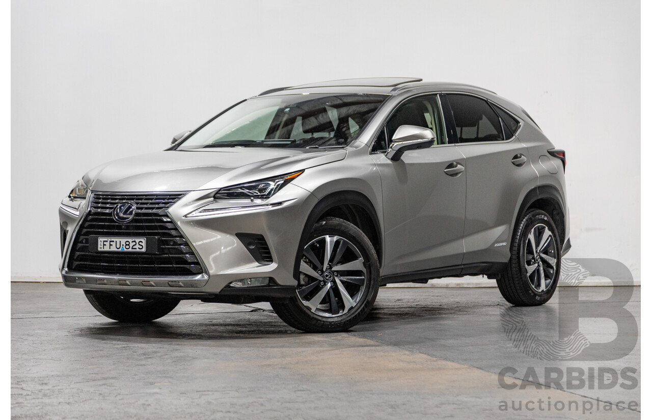 05/2020 Lexus NX300h Sports Luxury Hybrid (AWD) AYZ15R MY20 4d Wagon Titanium Metallic Grey 2.5L / 105kw Hybrid