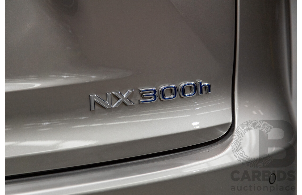 05/2020 Lexus NX300h Sports Luxury Hybrid (AWD) AYZ15R MY20 4d Wagon Titanium Metallic Grey 2.5L / 105kw Hybrid